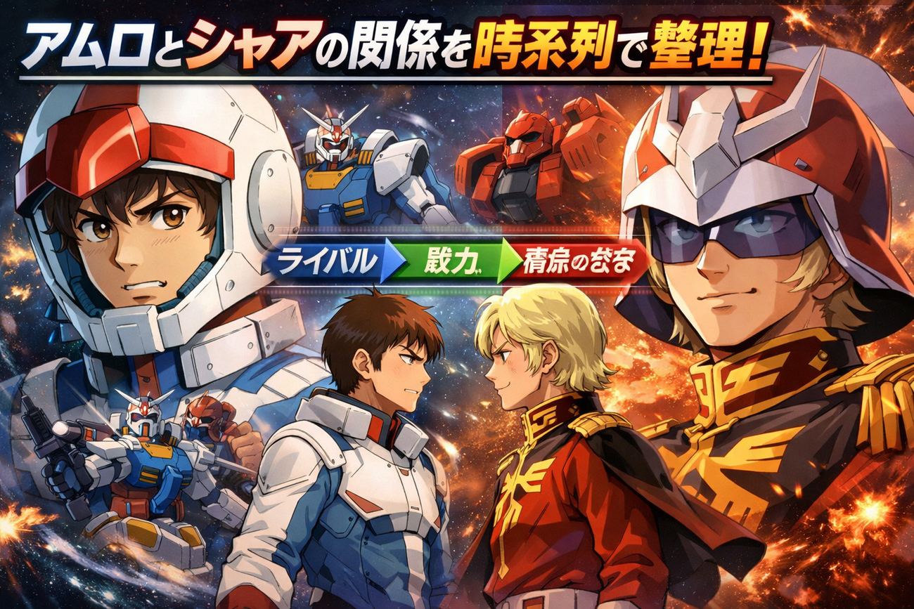 アムロとシャアの時系列バトル