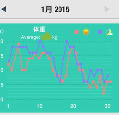 2015,1月の体重