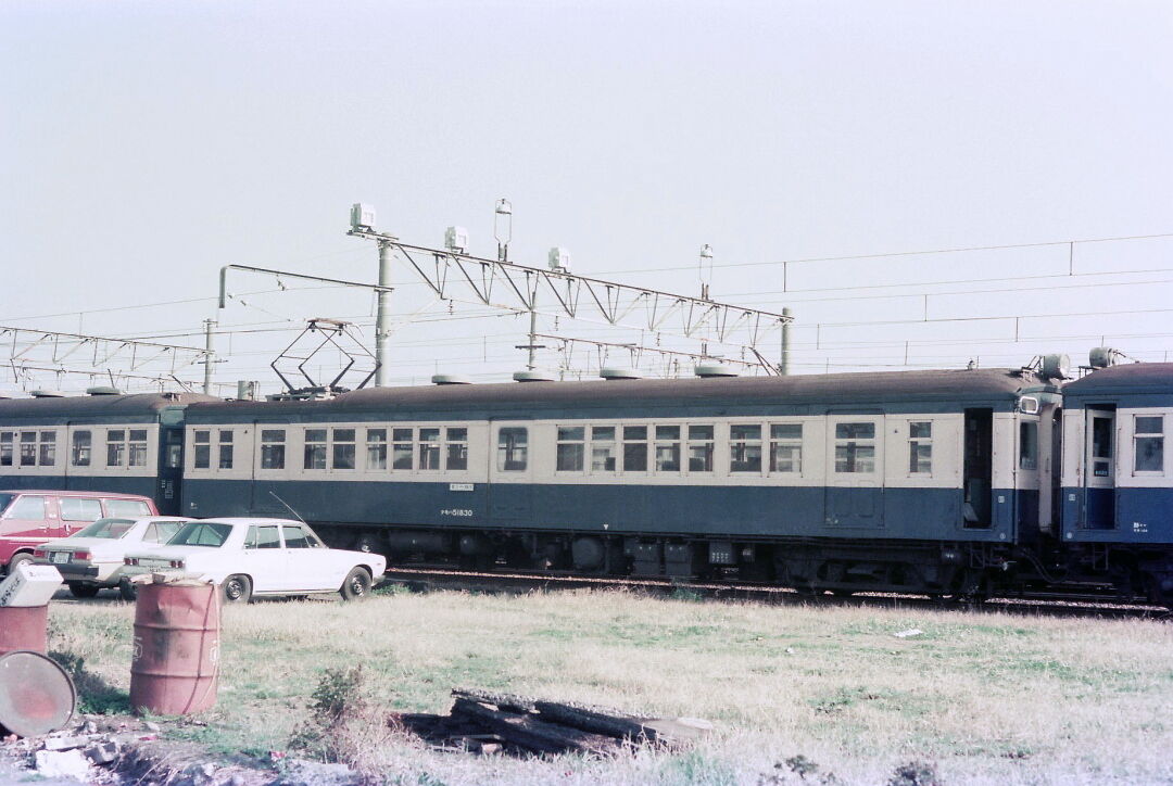 旅  昔の鉄道写真ネガ】昭49□クモハ73512 車内/EF1321/クハ79470