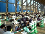 夕刻の先着順、トヨタ館待ち行列。そこまでして見るものでは。。。