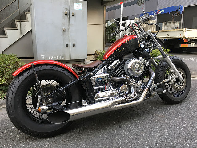 ドラッグスター400クラシック！ボバーカスタム！スポーツスタータンク