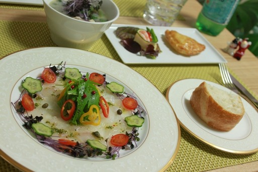 カルパッチョ　クリスマスツリー風