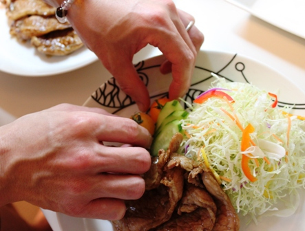 たかシェフのおうちごはん。-生姜焼き　　たかシェフ