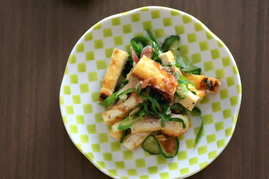 【料理】今のやめられない止まらないもの。～みょうがと油揚げのさっぱり和え～