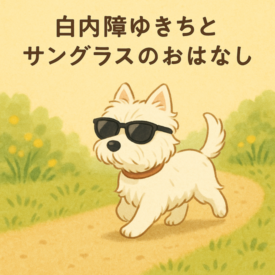 【絵本日記】🕶 白内障ゆきちと サングラスのおはなし