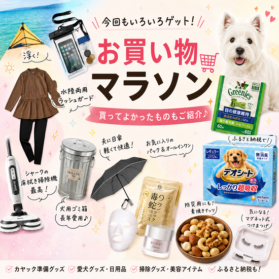 【楽天お買い物マラソン】カヤック準備と、大正解だった床拭き掃除機