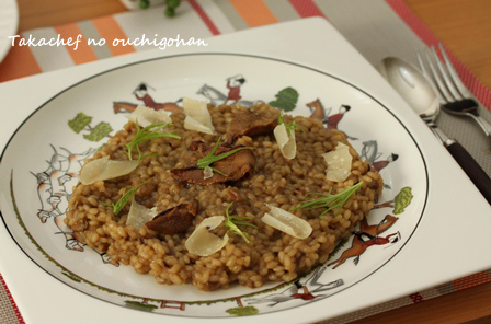 たかシェフのおうちごはん。-リゾット　ボルチーニ