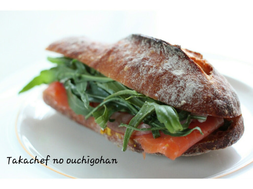 【料理】サーモンサンド