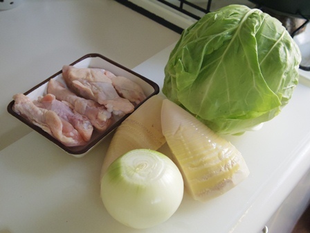 たかシェフのおうちごはん。-春キャベツ　ポトフ