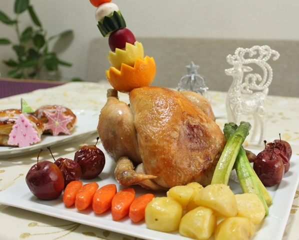 たかシェフのおうちごはん。-ローストチキン　たかシェフ　クリスマス