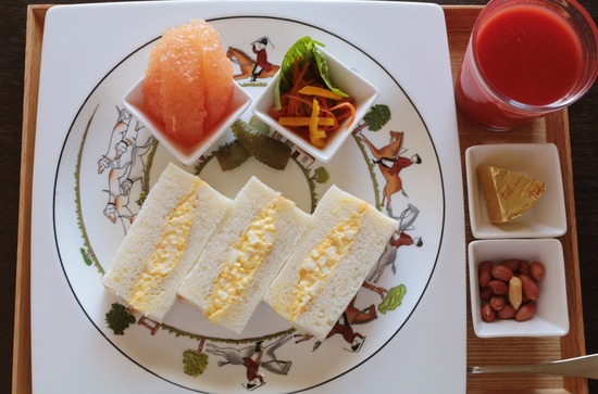 【料理】たまごサンド朝ごはん。