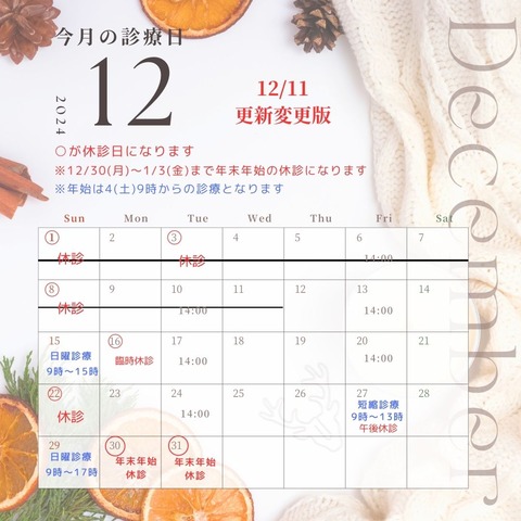 12月診療