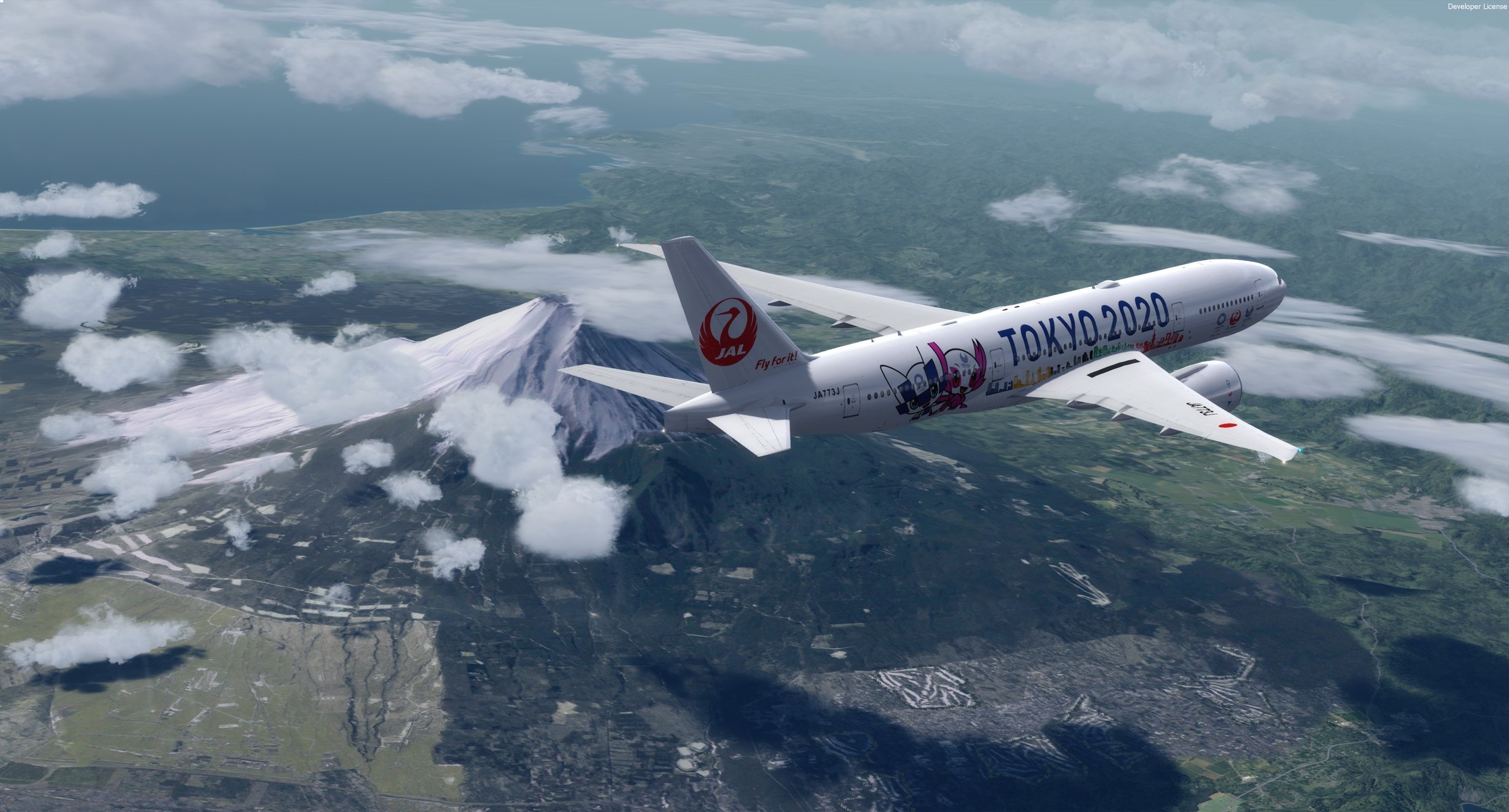 Taka's Repaint World】JAL 777-200 TOKYO2020特別塗装（共同制作