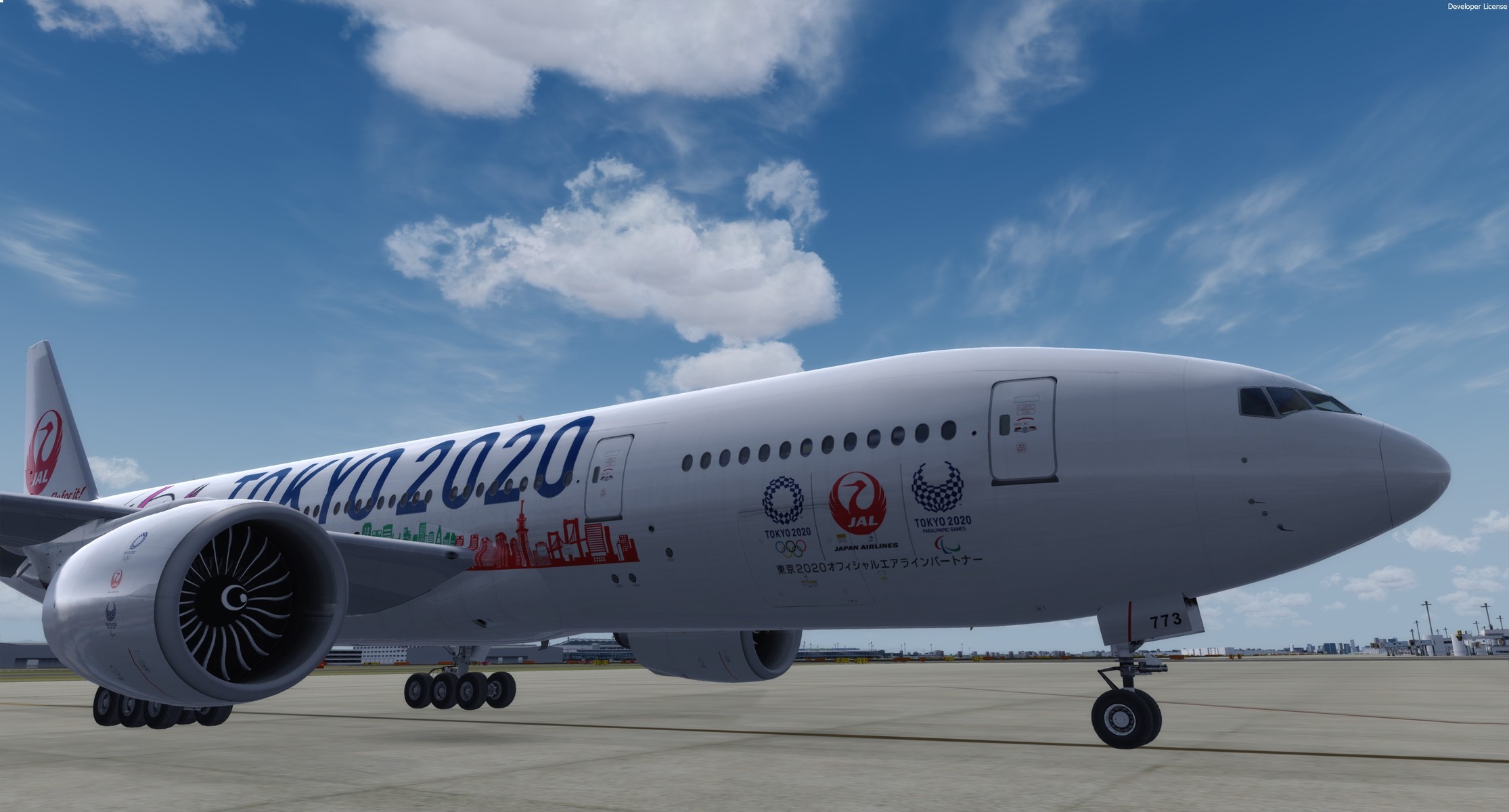 Taka's Repaint World】JAL 777-200 TOKYO2020特別塗装(共同 Taka's Repaint World】JAL 777-200 TOKYO2020特別塗装(共同