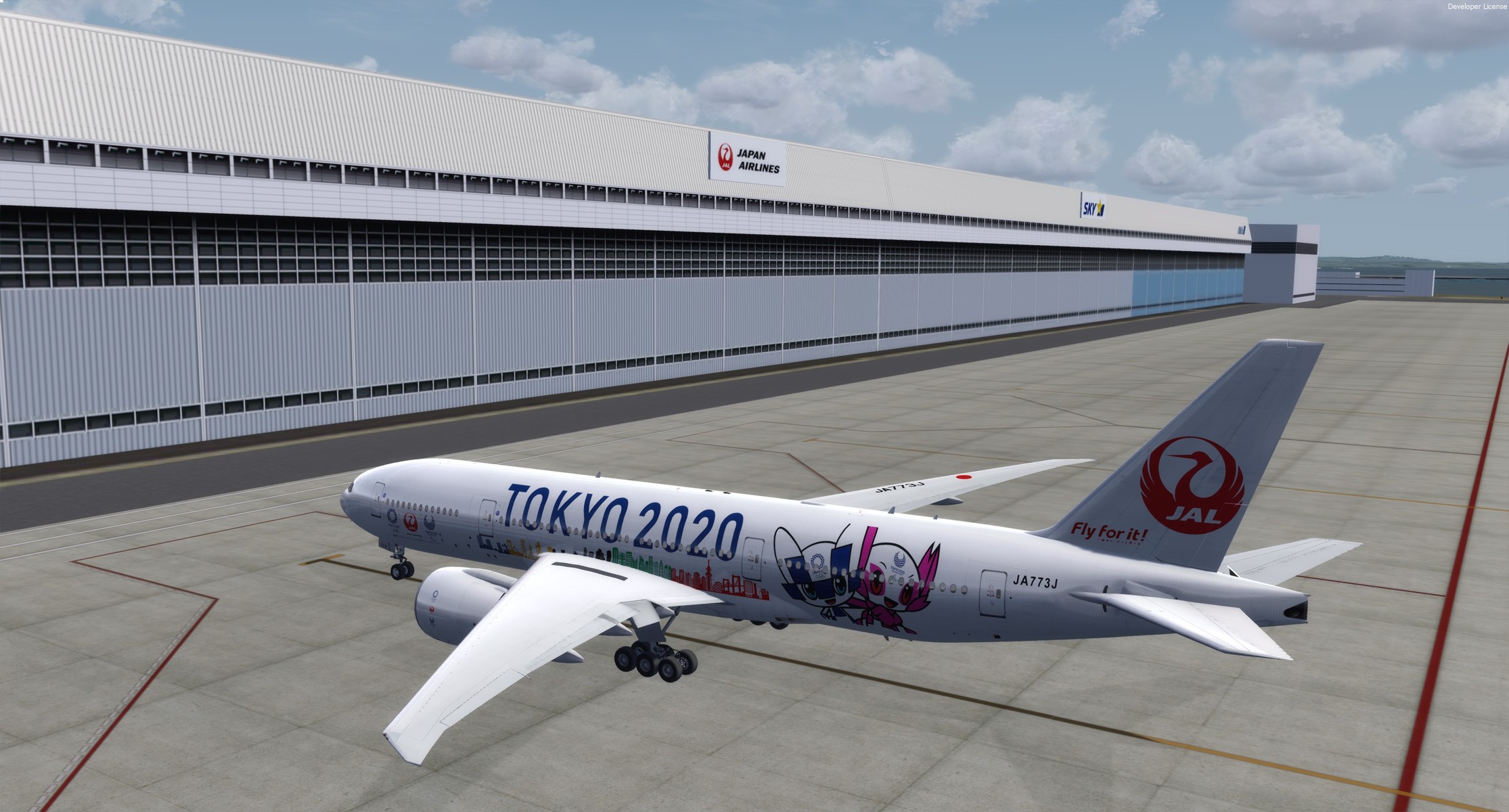 Taka's Repaint World】JAL 777-200 TOKYO2020特別塗装（共同