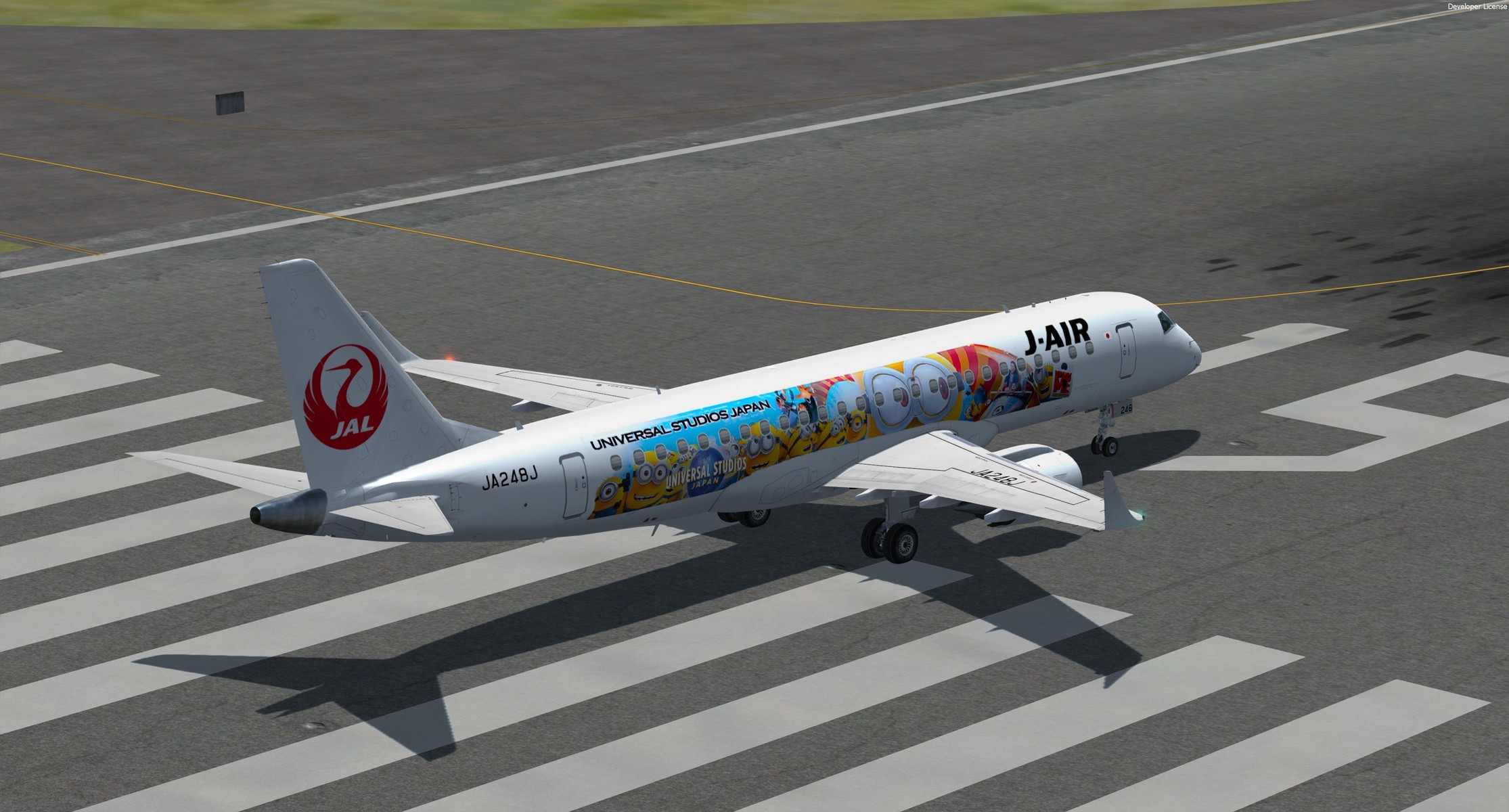 Taka's Repaint World】J-AIR E190 Taka's Repaint World】J-AIR E190