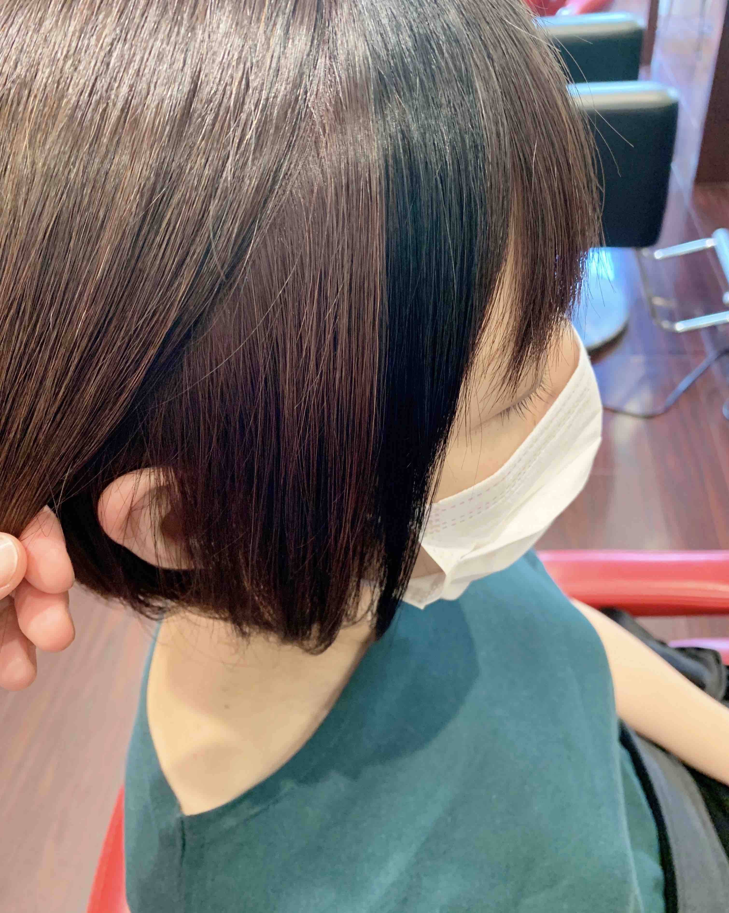 ポイントカラー ブルーブラック たかはし美容室のブログ
