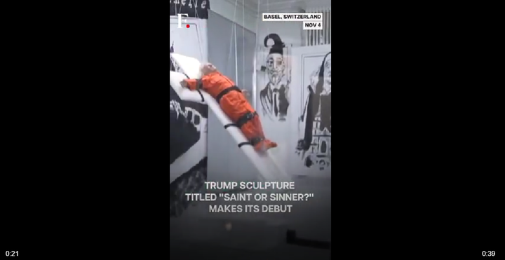 スイスのトランプ処刑像