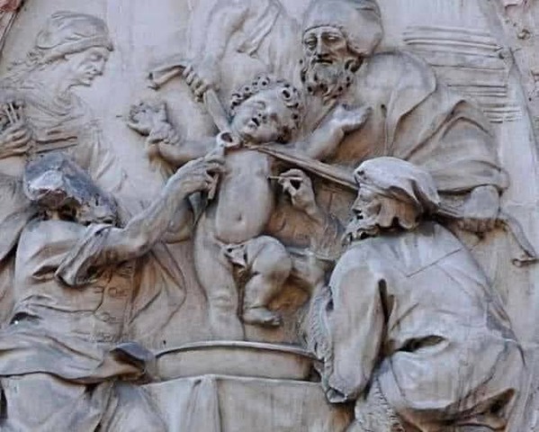 Adrenachrome-Ernte-Skulptur