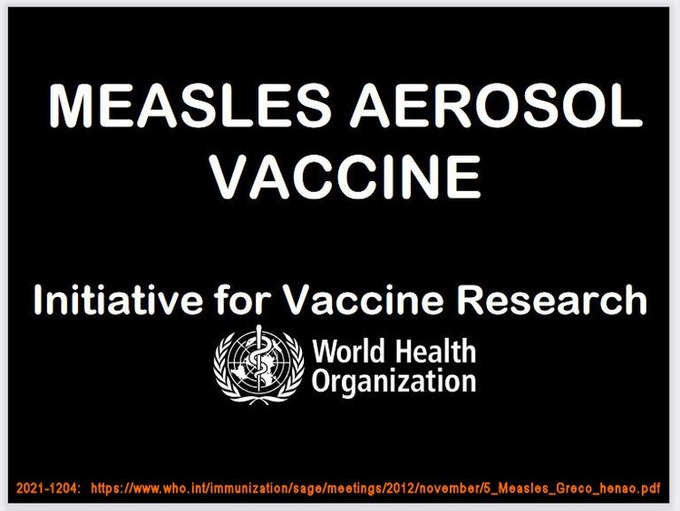 Aerosol+Impfstoffe+WHO+Initiative