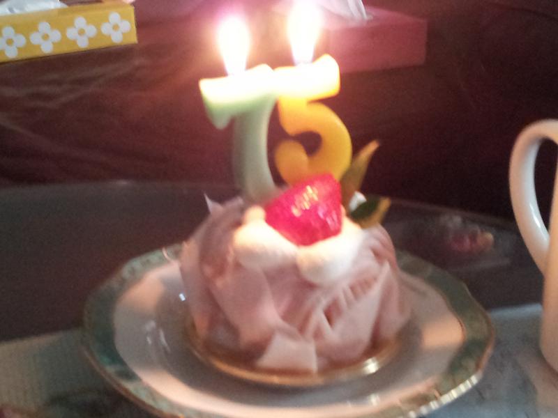 75歳のケーキ