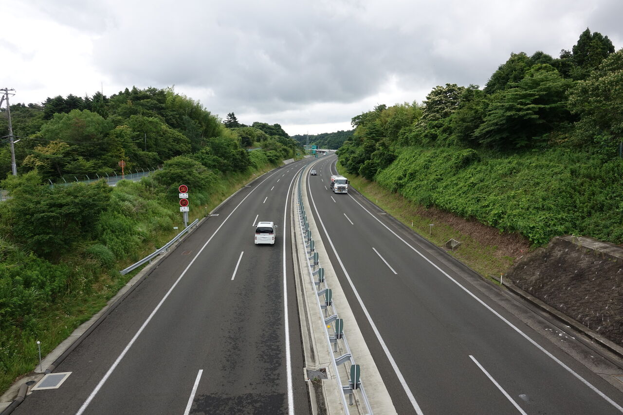 三陸道 鳴瀬奥松島本線料金所の側道から 高速道路の側道から From The Sokudo Of Highway