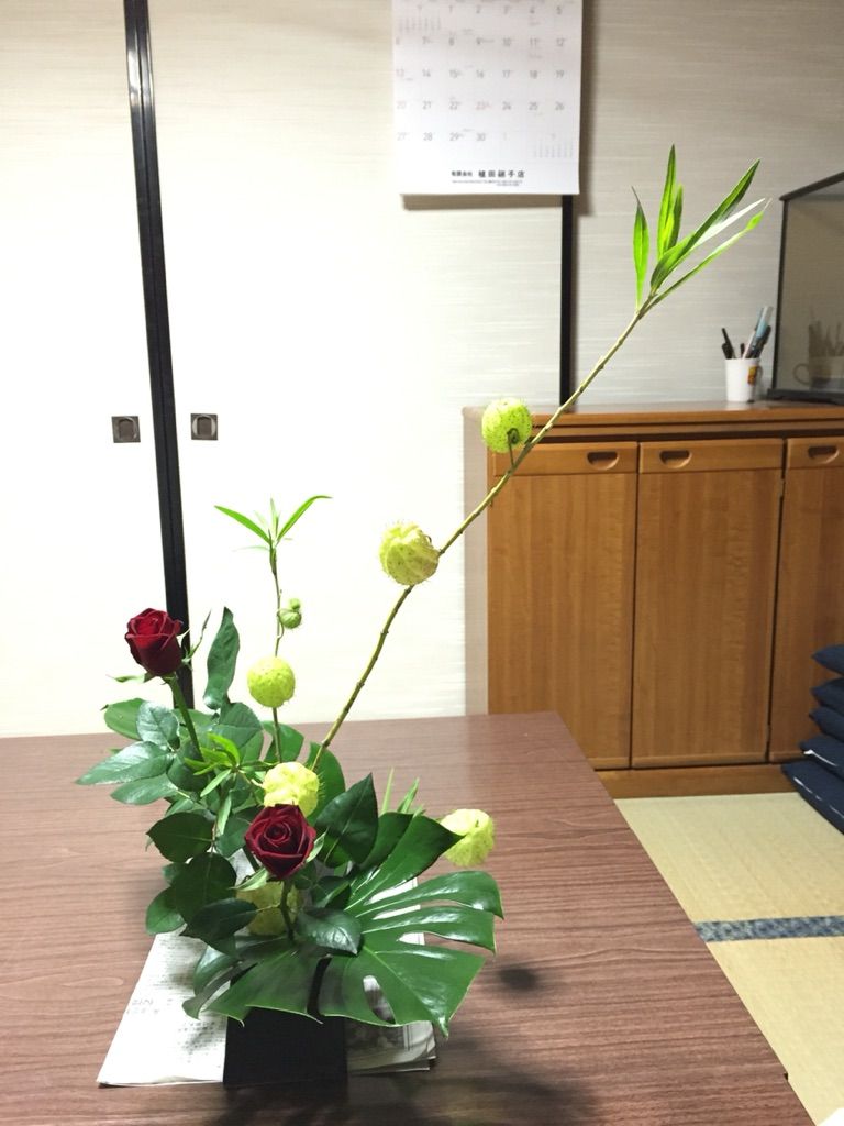 今日のいけばな フウセントウワタ 一日一花