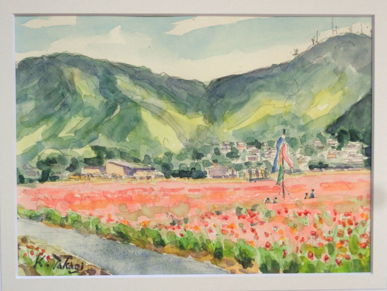ポピー花畑 ２ ｔａｋａの新風景画２