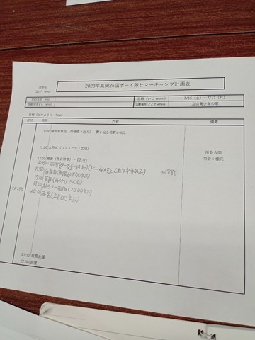 LINE_ALBUM_2023年6月11日 隊集会 (サマーキャンプ準備)_230611_5