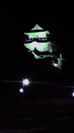 夜の小田原城