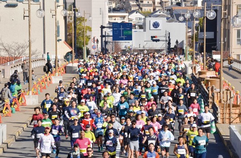 ハーフマラソン風景