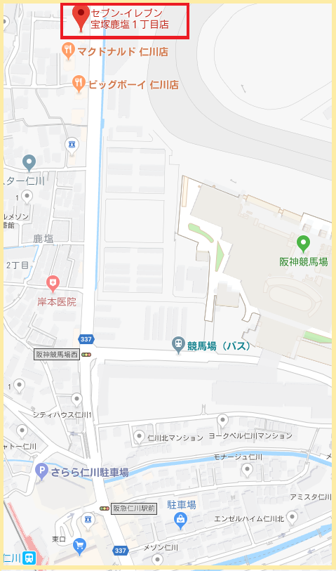 鹿塩セブンイレブン地図