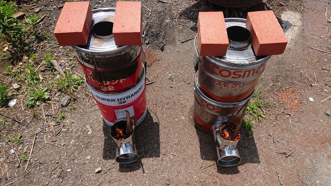 ロケットストーブ量産 Debusキャンプ ゆるゆる自作キャンパー ロケットストーブ量産 Debusキャンプ ゆるゆる自作キャンパー