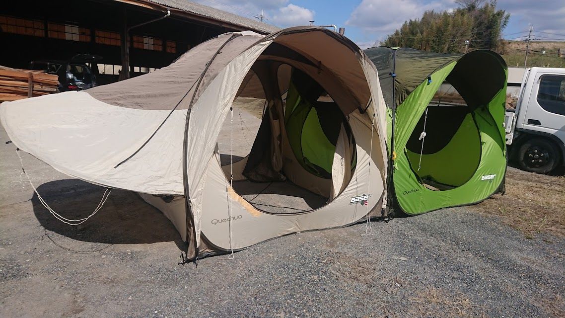 Quechua BASE SECONDS FULL落札 : DEBUSキャンプ（ゆるゆる自作
