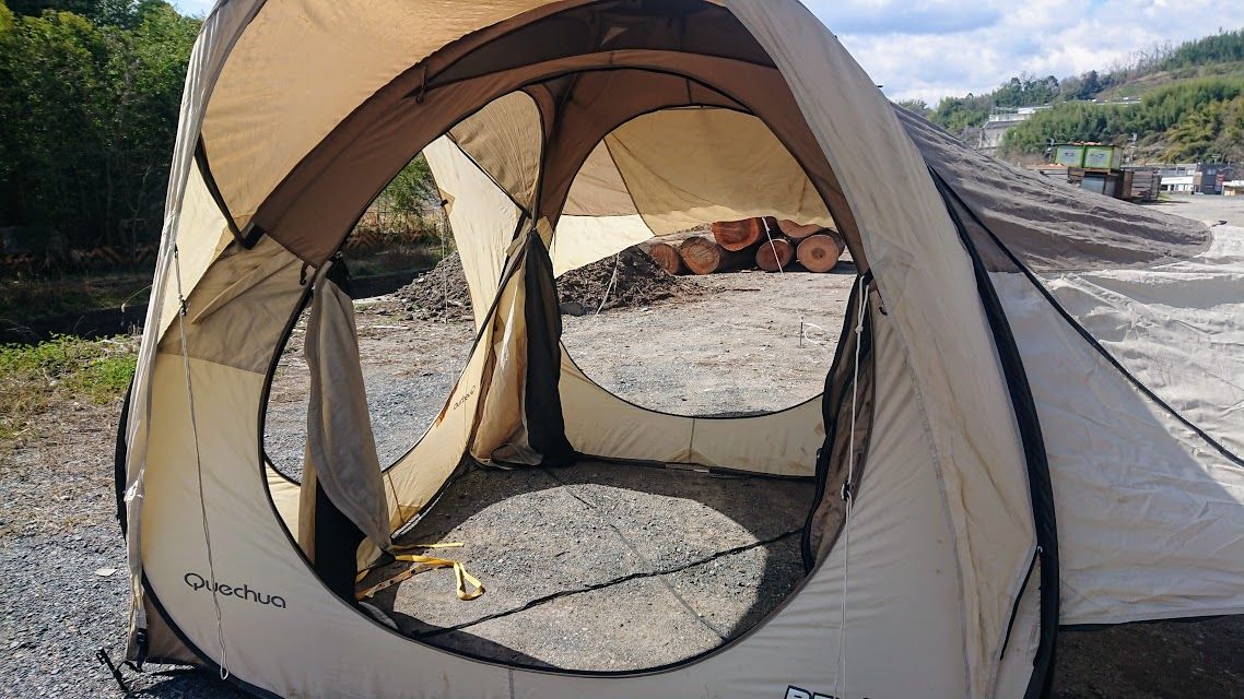 Quechua BASE SECONDS FULL落札 : DEBUSキャンプ（ゆるゆる自作