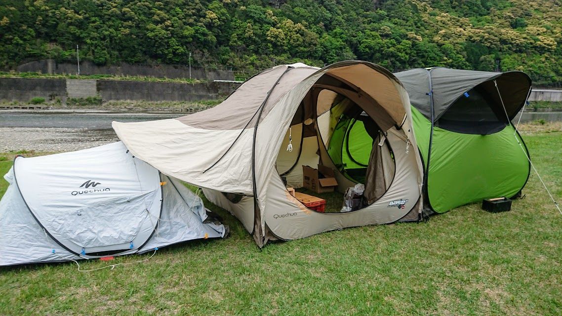 Quechua(ケシュア) BASE SECONDS3幕連結 : DEBUSキャンプ（ゆるゆる