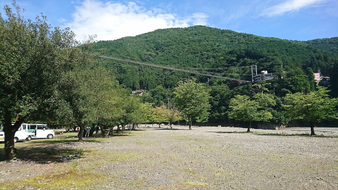 つり橋の里キャンプ場 十津川 Debusキャンプ ゆるゆる自作キャンパー
