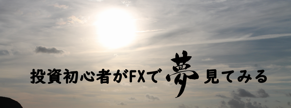 投資初心者がFXで夢見てみる