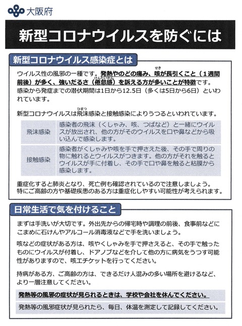 コロナウイルス感染症対策2