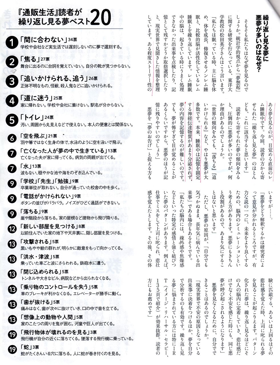 京の夢僕の夢 通販生活 読者の夢 竜暗雑記帳