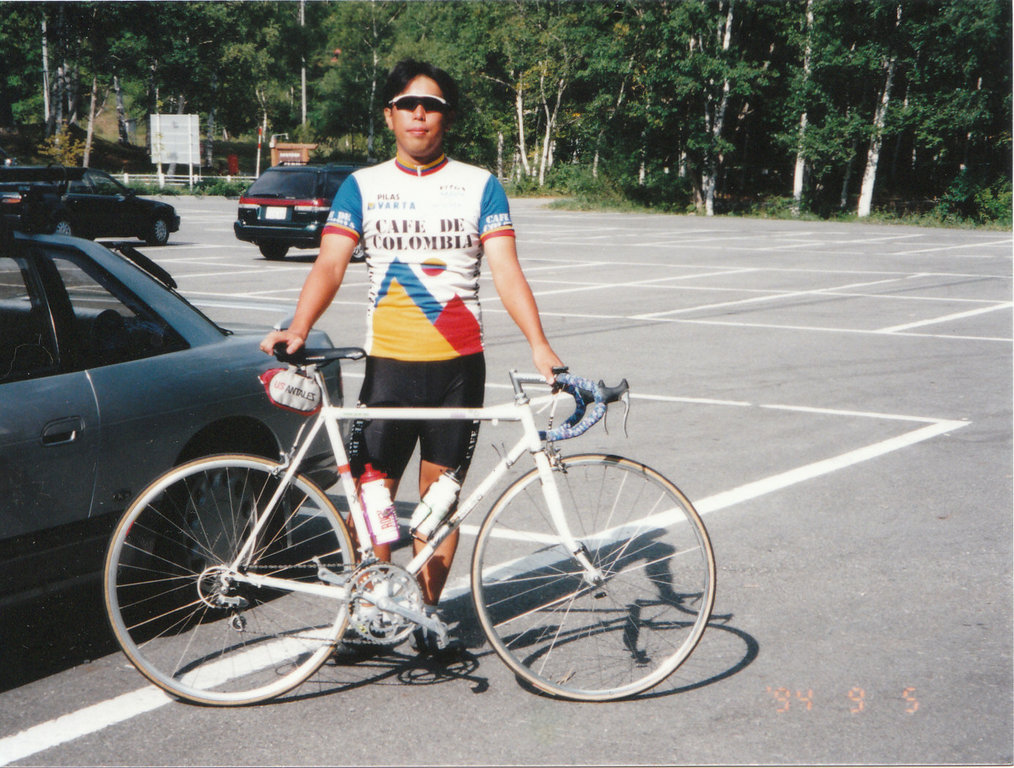 92年製のパナソニックフレームのロードバイクです 92年製のパナソニックフレームのロードバイクです ディスクロードや新