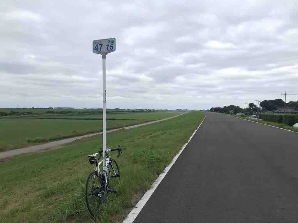 関宿城 雨の合間に ロードレーサーでいこう