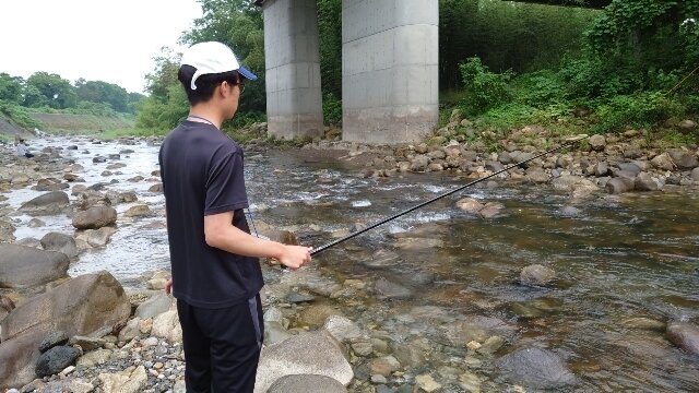 小鮎釣り12犬上川22 08 14 釣りにつられて