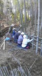 140119小机 竹垣改修1