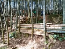 小机Aエリア土留め柵