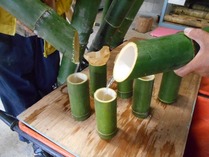 竹林のめぐみを注ぐ