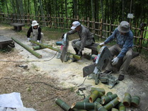 竹灯籠作り2
