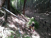 法面下での処理