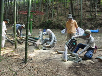 竹灯籠作り1