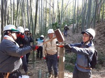 四つ割り器とカケヤ打ち_R